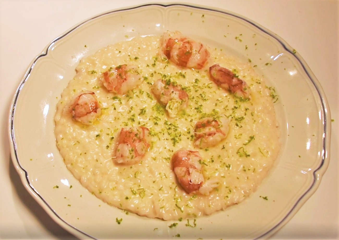 RISOTTO AI GAMBERI E LIME AZIENDA GIULIO MELZI D'ERIL